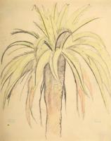 Joseph Stella Drawing, Palm Tree - Sold for $1,408 on 03-04-2023 (Lot 125).jpg